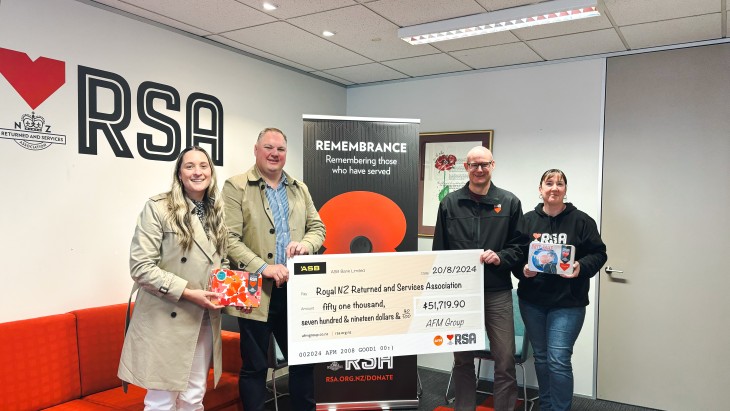 RNZ RSA Cheque Presentation Wellington AUG 2024 HR